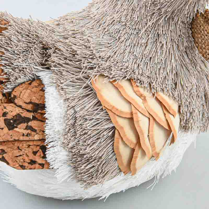 Poule de Pâques décorative beige 