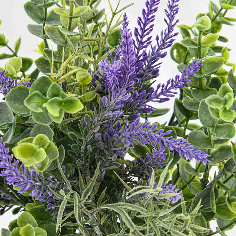 Vase lavande et eucalyptus 