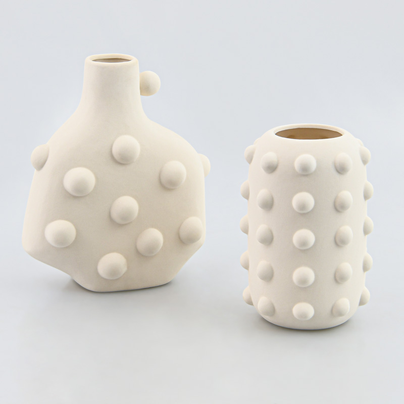 Vase droit 'Bullisimo' blanc 