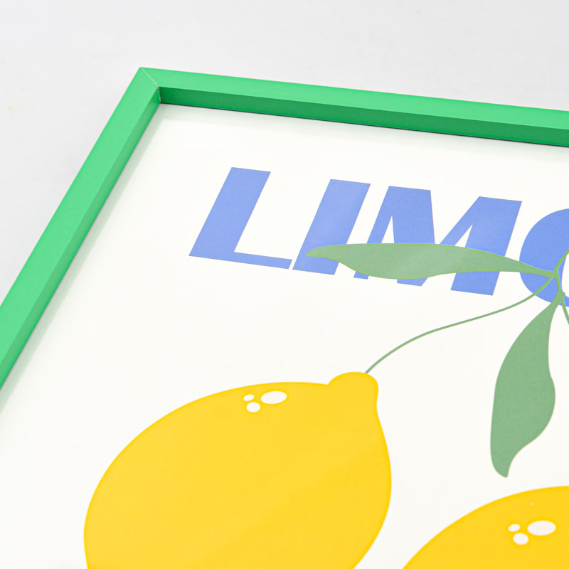 Cadre décoratif 'Limoncello' vert et jaune