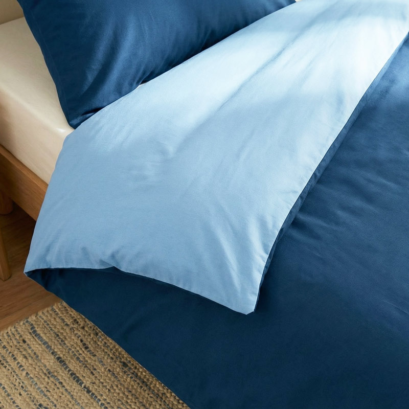 Parure bicolore 'Wellness' bleu marine acier 