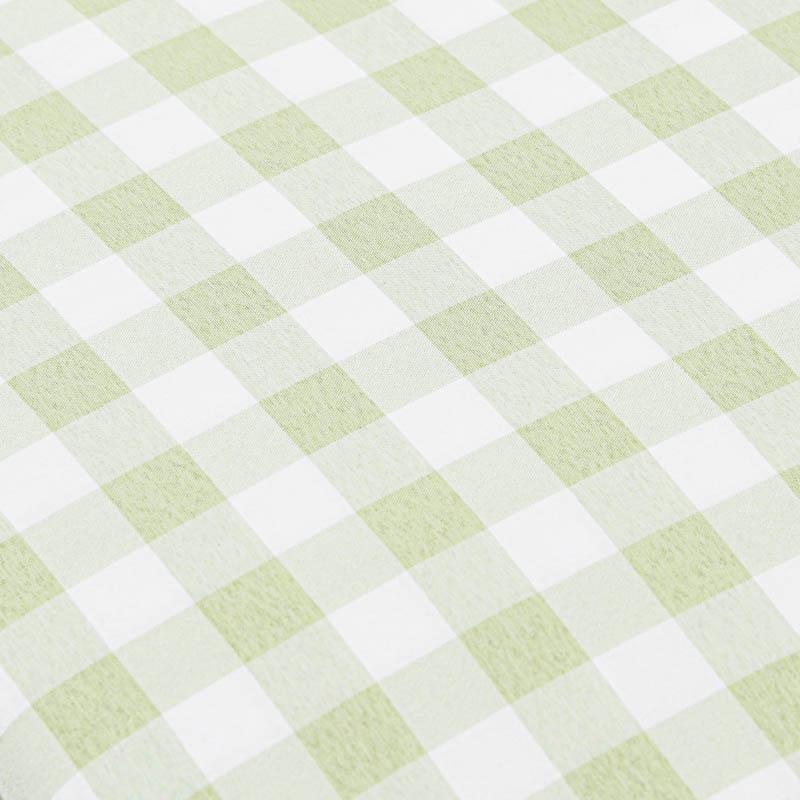 Parure de lit 'Iris' à carreaux vert amande