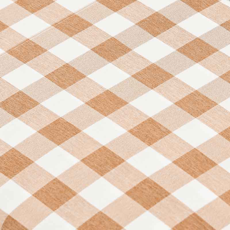 Parure de lit 'Iris' à carreaux moka