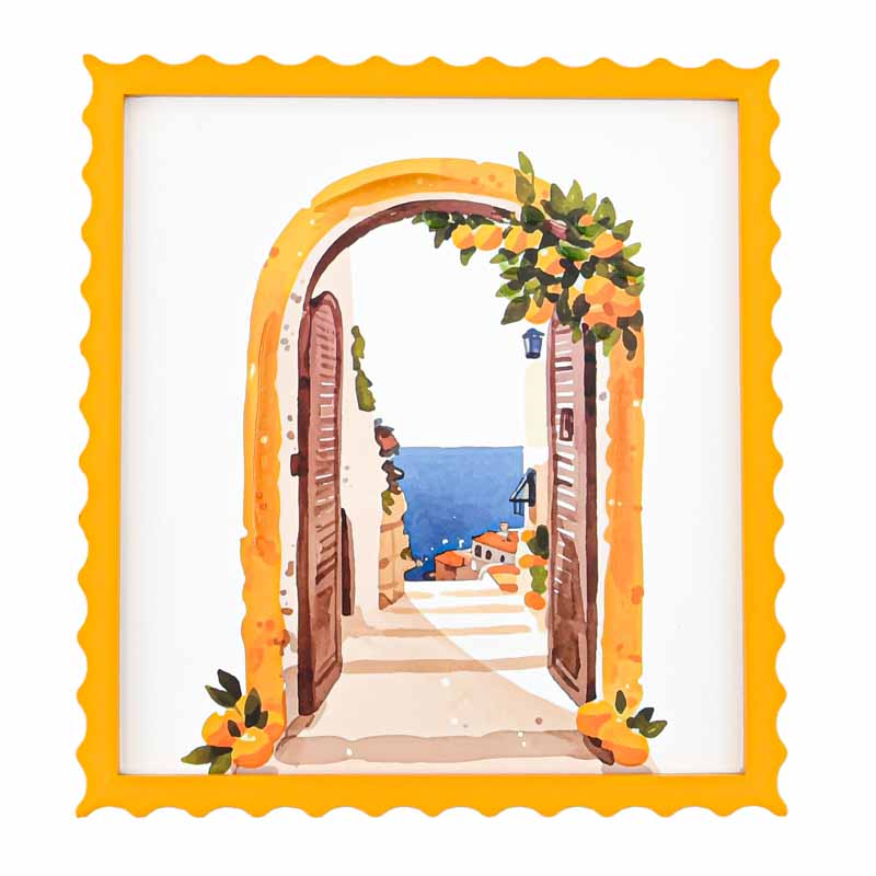 Cadre décoratif 'Maison de Vacances'