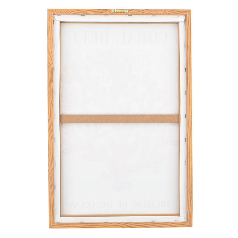 Cadre décoratif 'Coral Reef' rouge et bleu