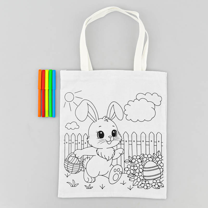Sac de Pâques à colorier