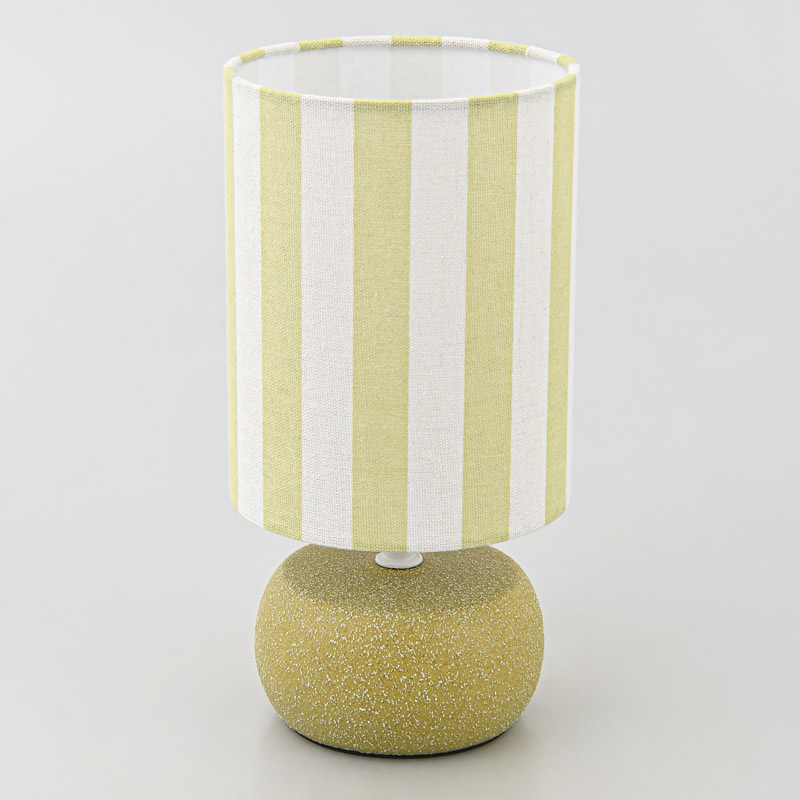 Lampe avec abat-jour 'Sylma' vert sauge