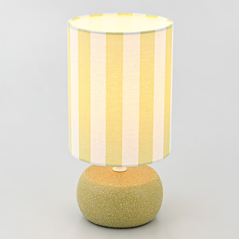 Lampe avec abat-jour 'Sylma' vert sauge