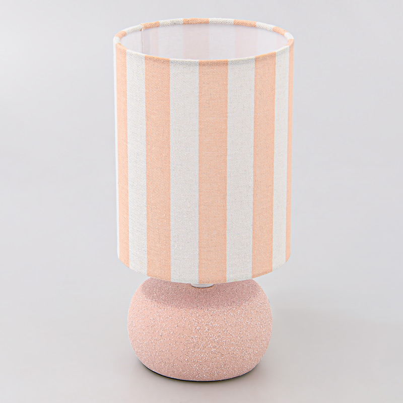 Lampe avec abat-jour 'Sylma' rose