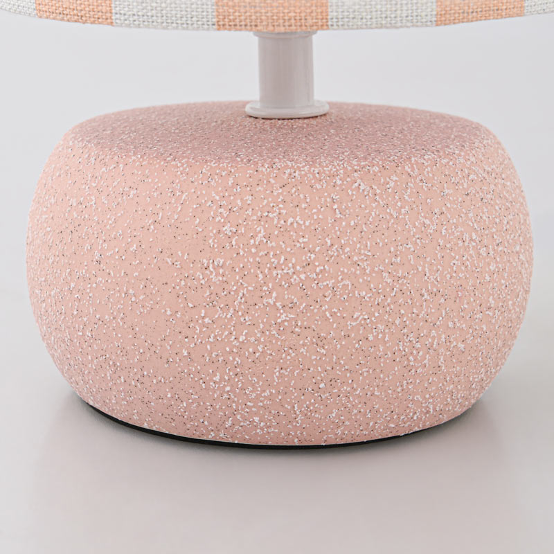 Lampe avec abat-jour 'Sylma' rose