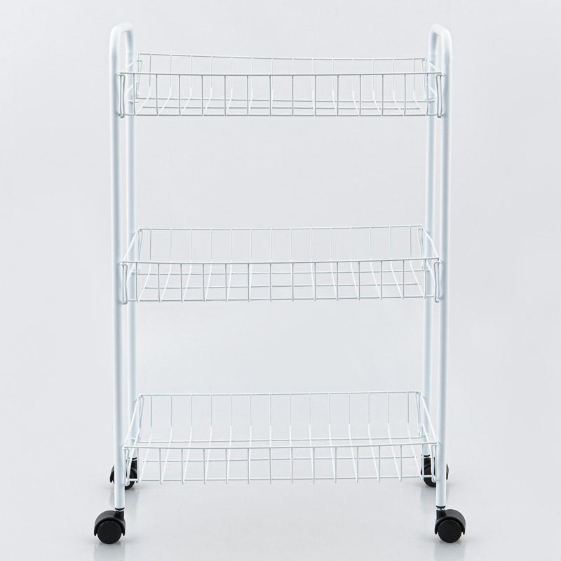 Desserte avec roues blanc