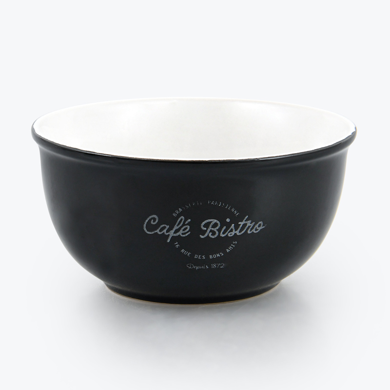 Bol 'Café Bistro' noir 50cl