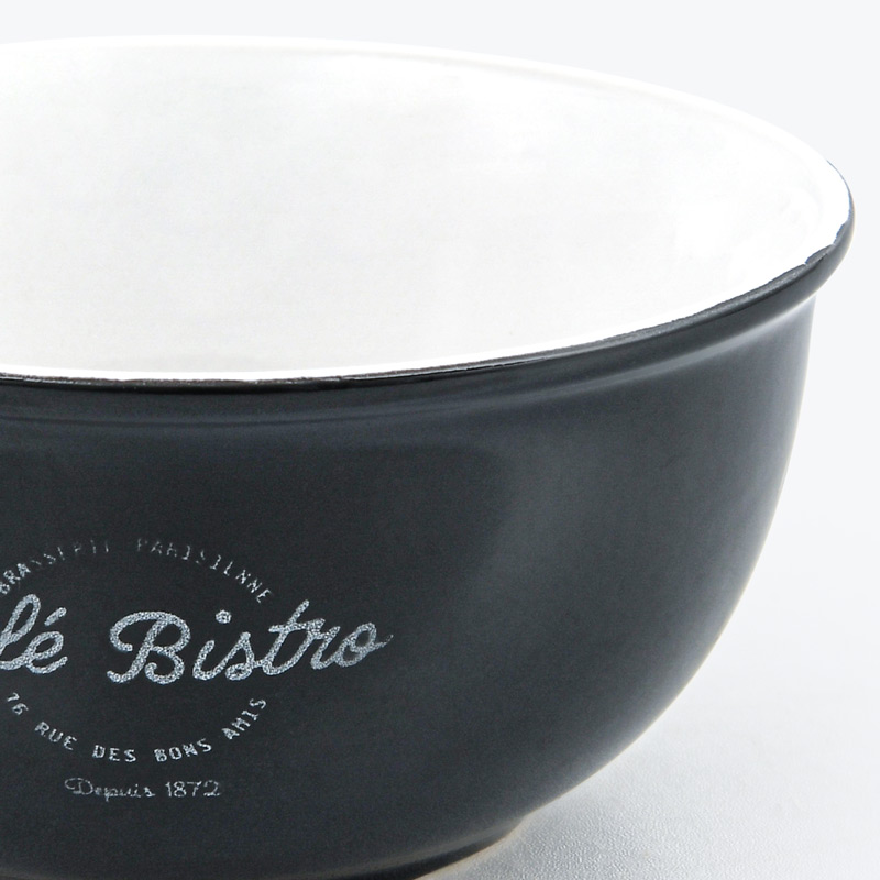 Bol 'Café Bistro' noir 50cl