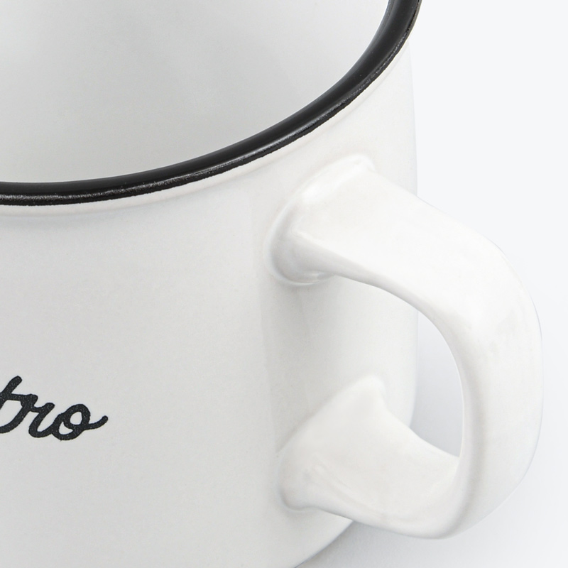 Mug droit 'Café Bistro' blanc 44cl
