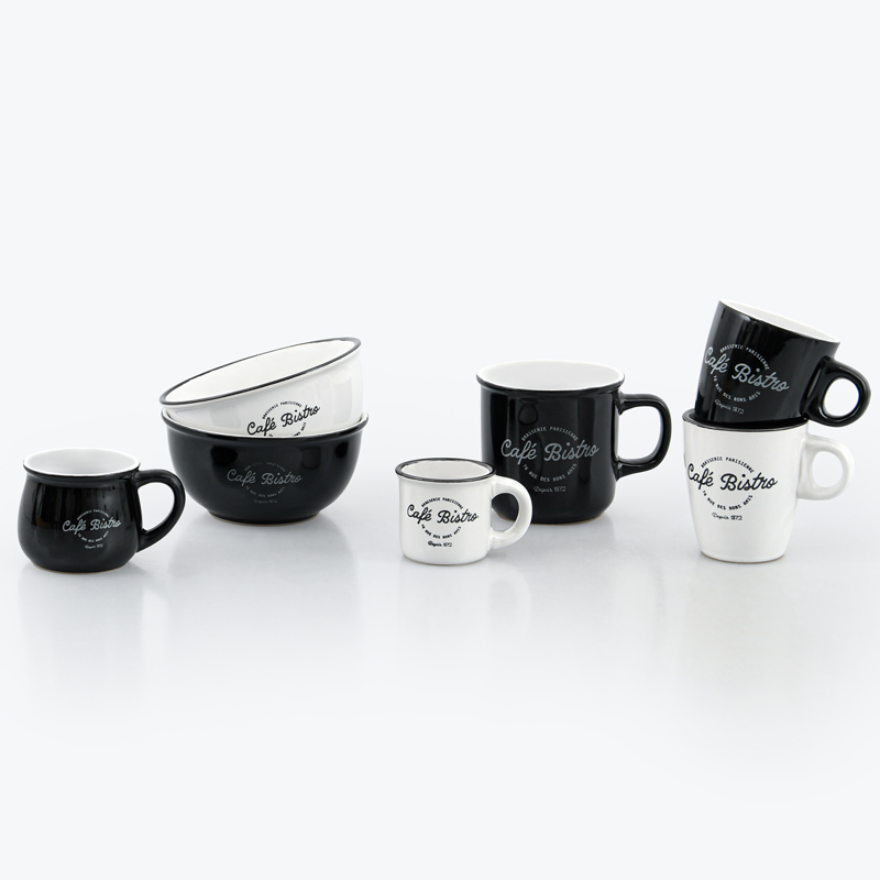 Tasse bombée 'Café Bistro' 20cl