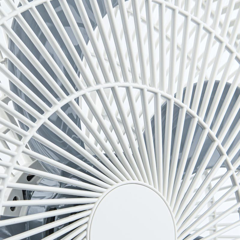 Ventilateur sur pied 5 pales blanc 50W