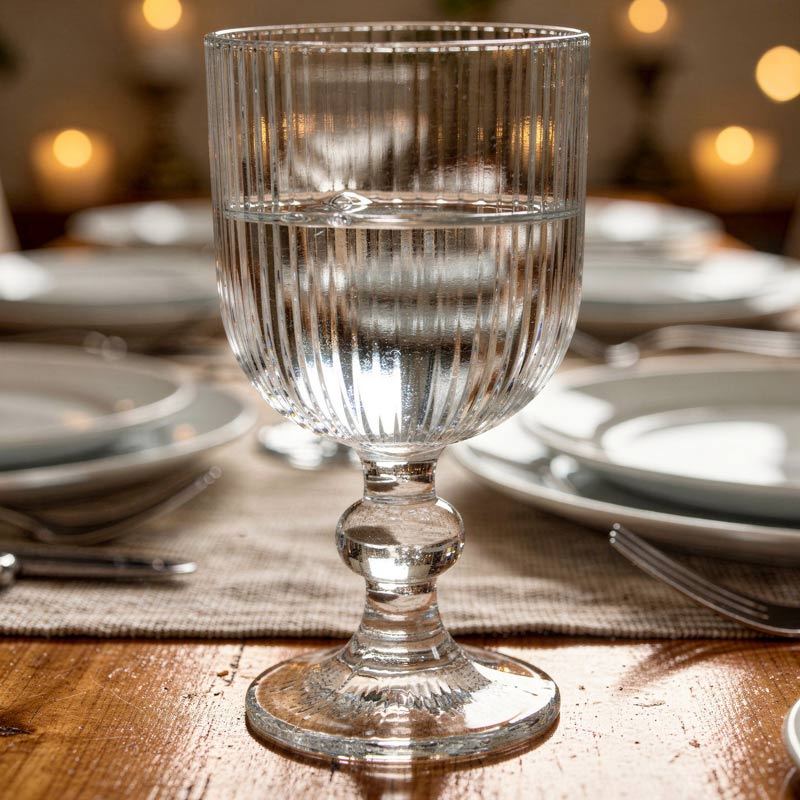 Verre à pied 'Temara' transparent 25cl 