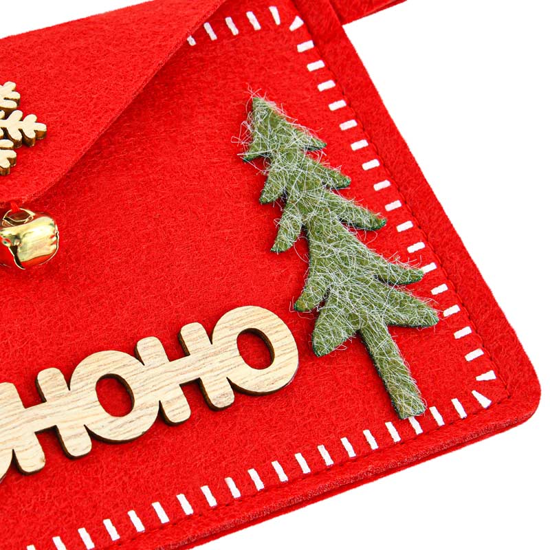 Enveloppe lettre au père Noël 'hohoho' rouge