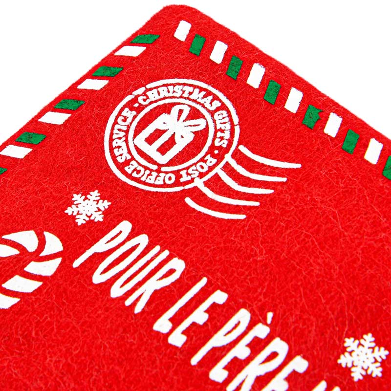 Enveloppe lettre au père Noël rouge