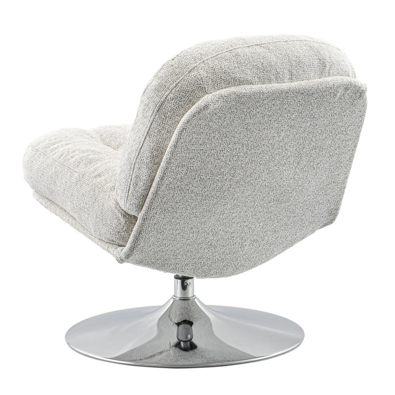 Fauteuil pivotant 'Owen' beige 