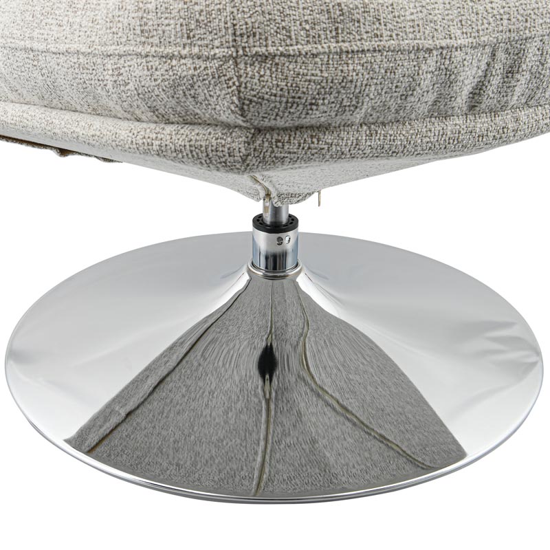 Fauteuil pivotant 'Owen' beige 