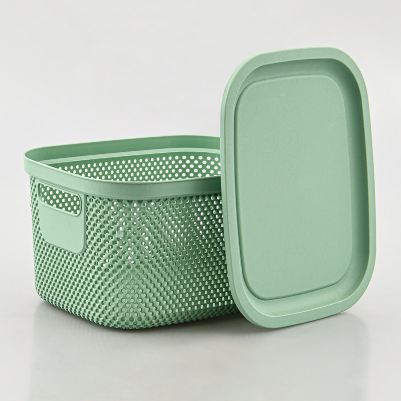 Boîte de rangement 'Nickel' avec couvercle 