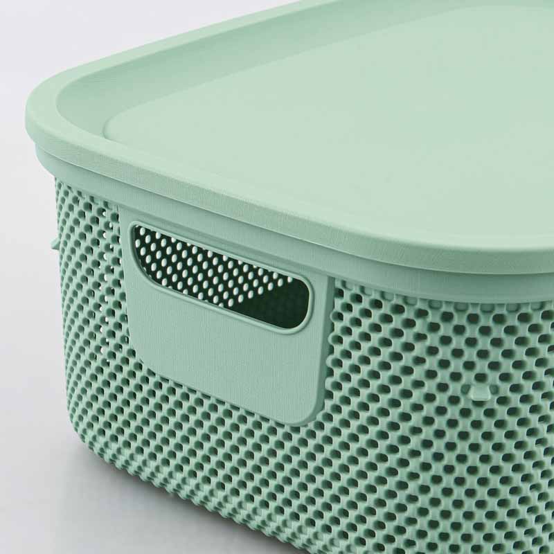 Boîte de rangement 'Nickel' avec couvercle 