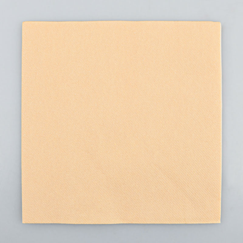Lot de 12 serviettes pailletées couleur crème