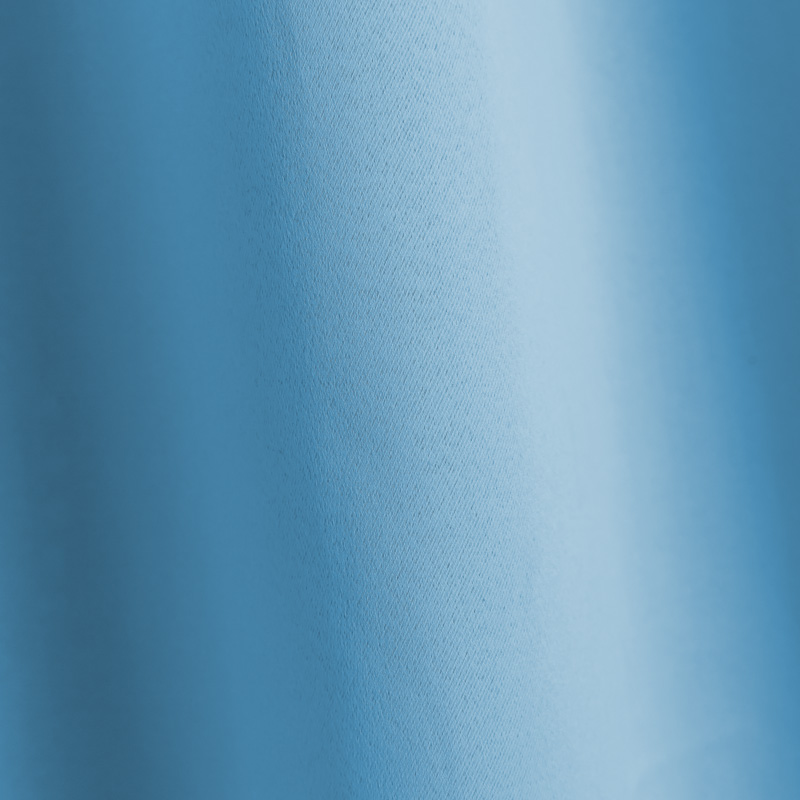 Rideau occultant uni bleu myosotis