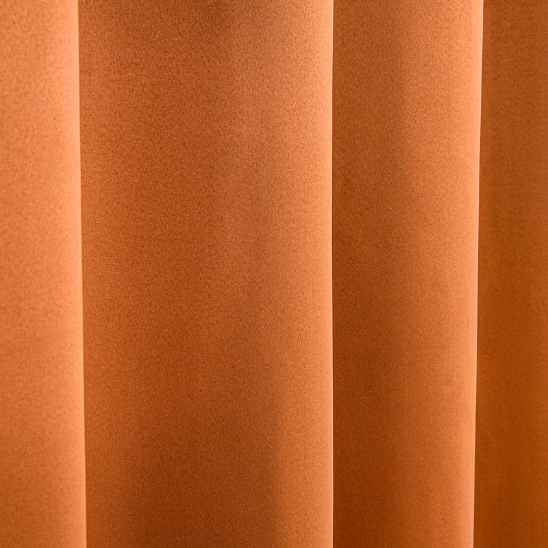 Rideau occultant uni couleur terra