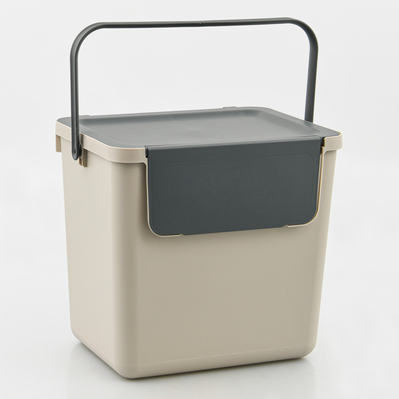 Poubelle de tri 'Loops' taupe