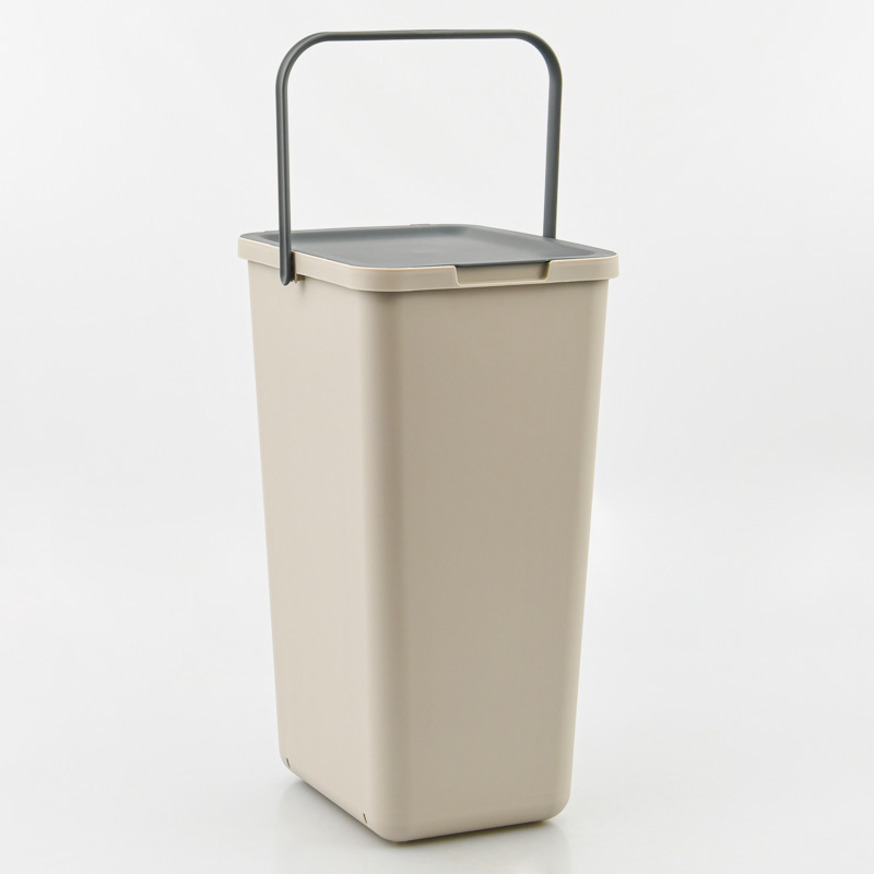 Poubelle de tri 'Loops' taupe