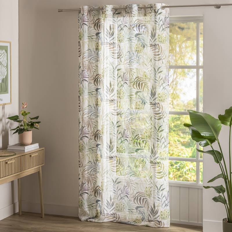 Voilage imprimé floral 'Melissandre'