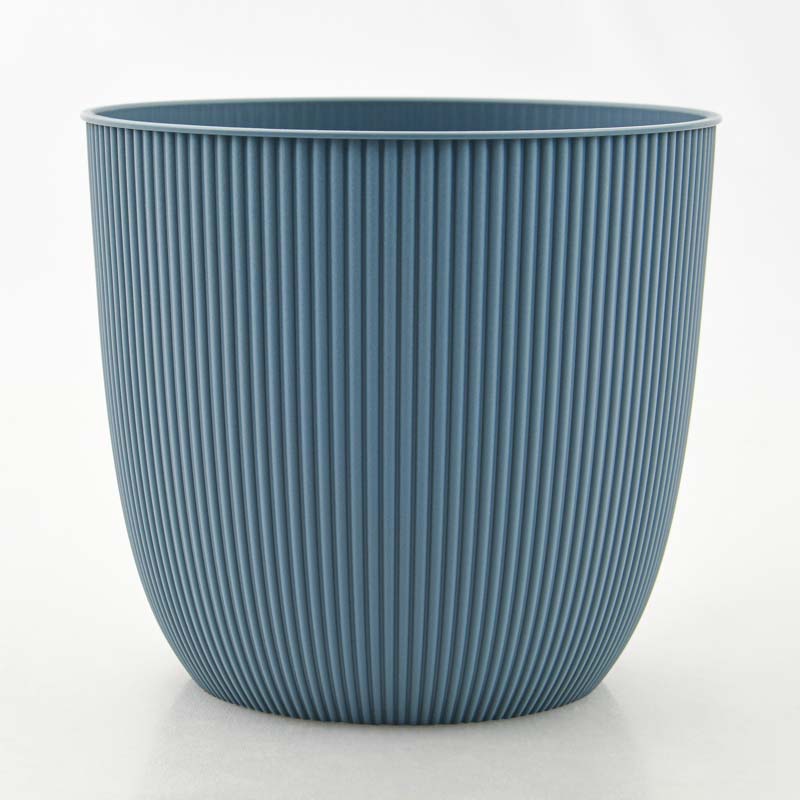 Cache-pot 'Iris' bleu jean 1,4L