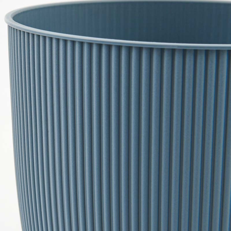 Cache-pot 'Iris' bleu jean 1,4L