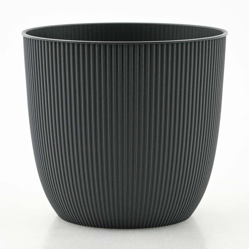 Cache-pot 'Iris' noir 1,4L