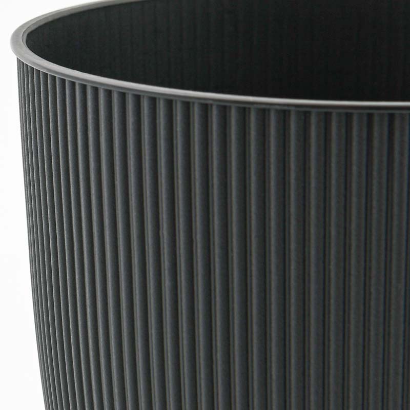 Cache-pot 'Iris' noir 1,4L