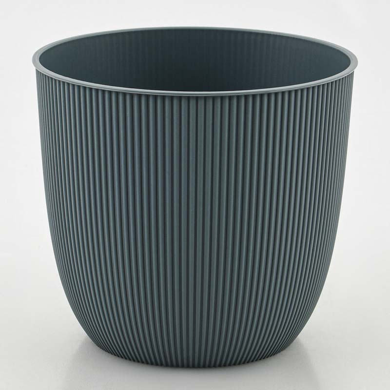 Cache-pot 'Iris' bleu jean 2,1L