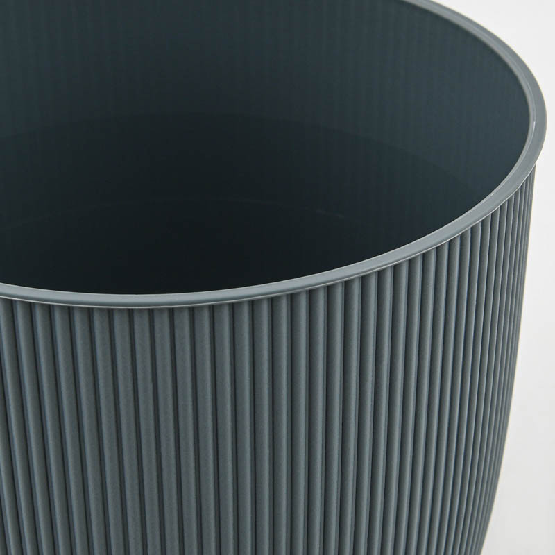 Cache-pot 'Iris' bleu jean 2,1L