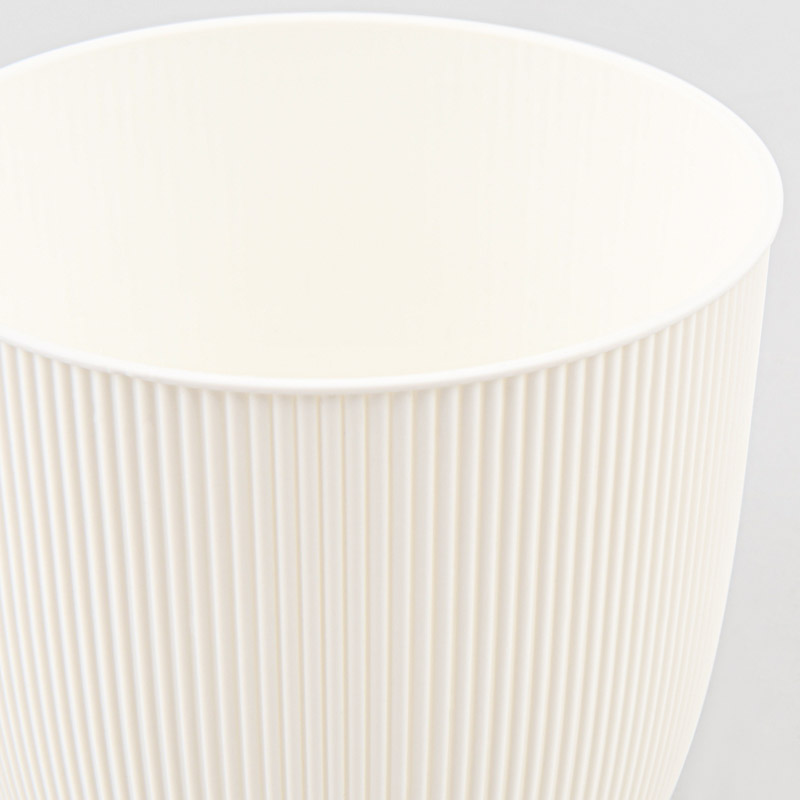 Cache-pot 'Iris' ivoire 2,1L