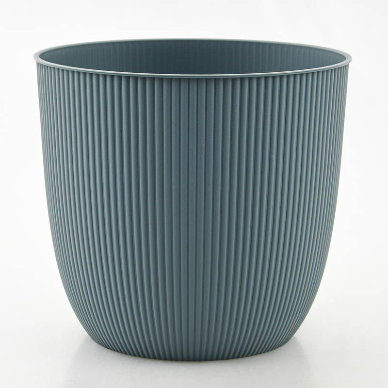 Cache-pot 'Iris' bleu jean 3,6L