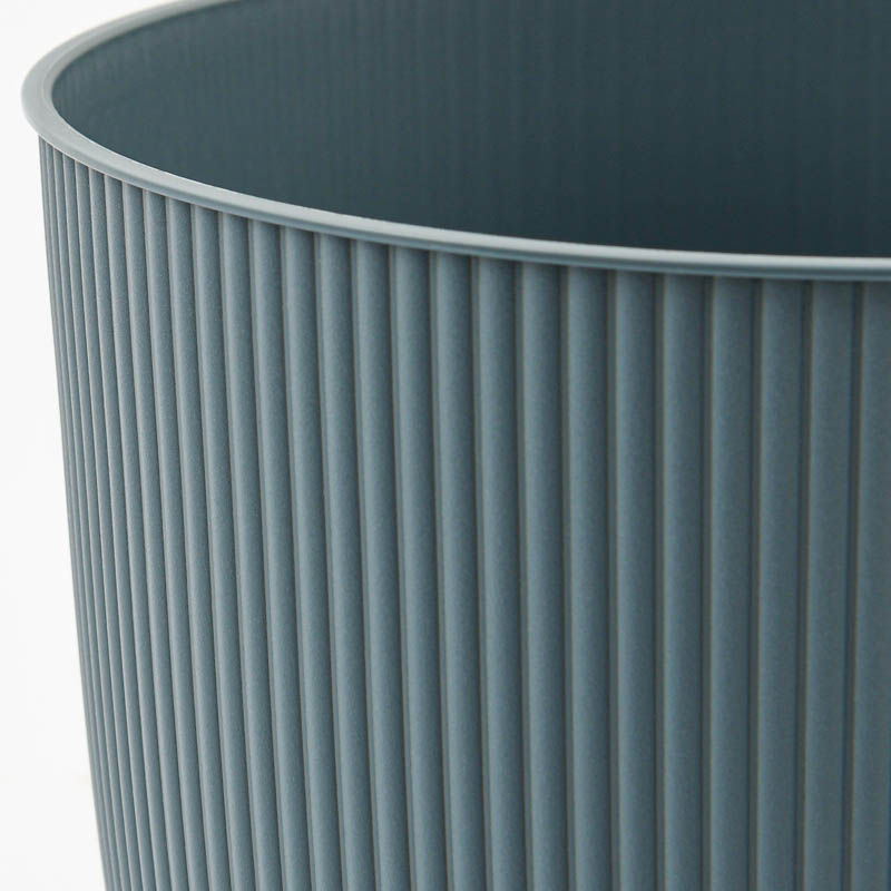 Cache-pot 'Iris' bleu jean 3,6L