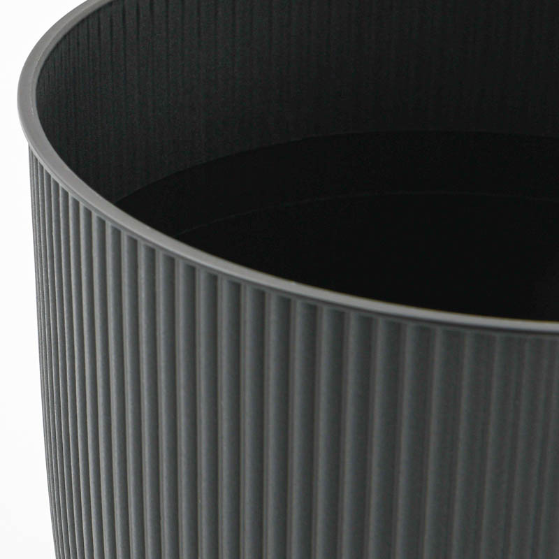 Cache-pot 'Iris' noir 3,6L