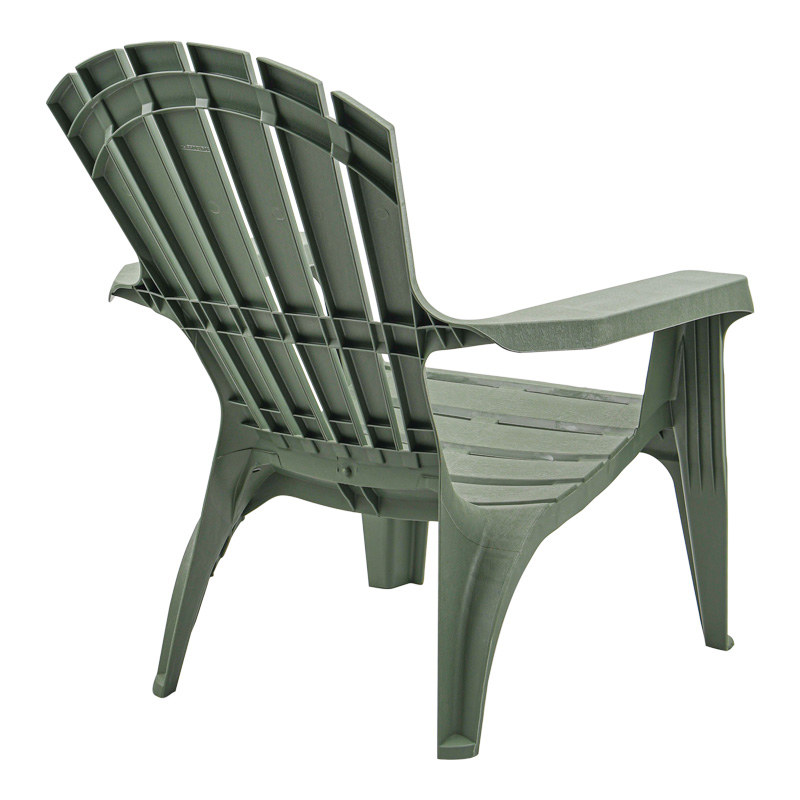 Fauteuil monobloc incliné vert 