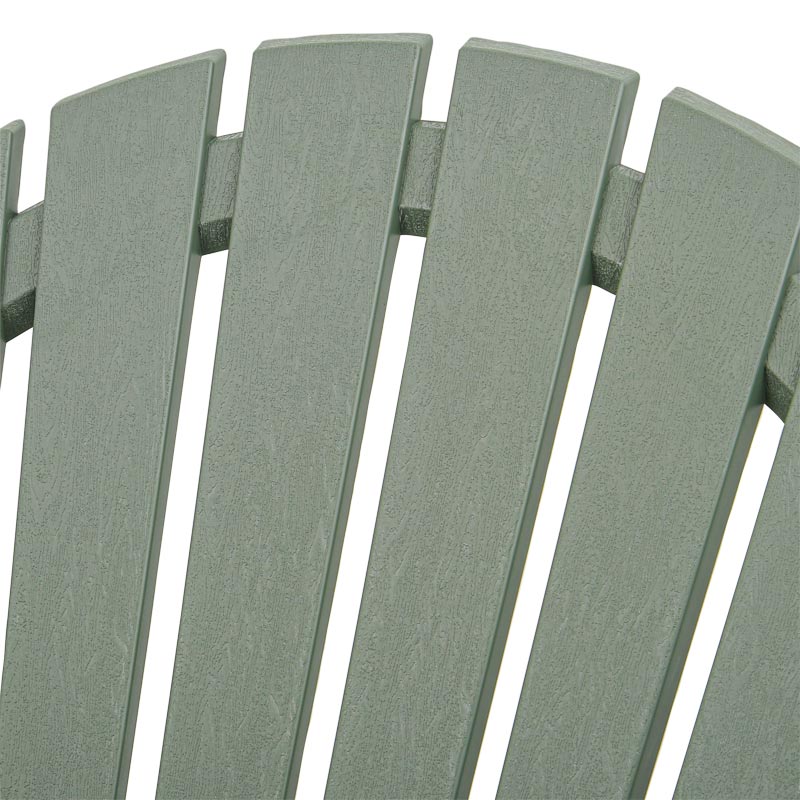 Fauteuil monobloc incliné vert 