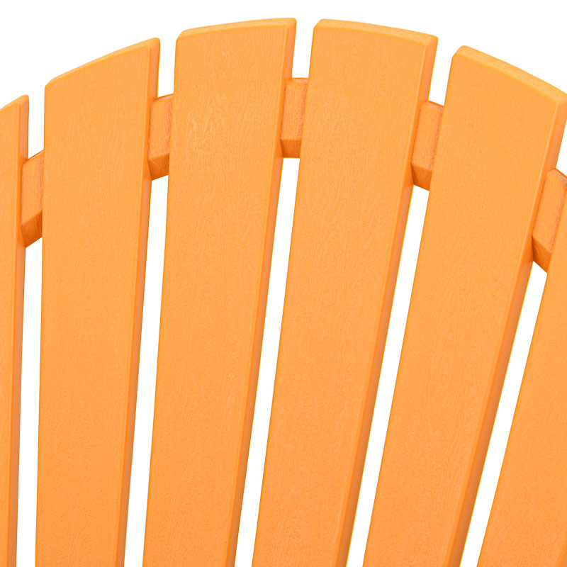 Fauteuil monobloc incliné jaune ocre