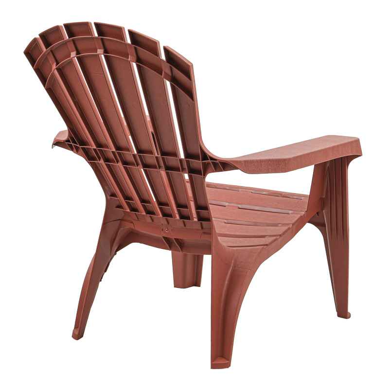 Fauteuil monobloc incliné terracotta