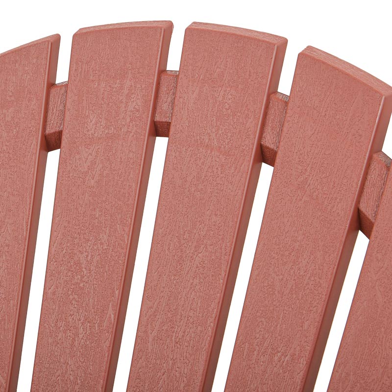 Fauteuil monobloc incliné terracotta