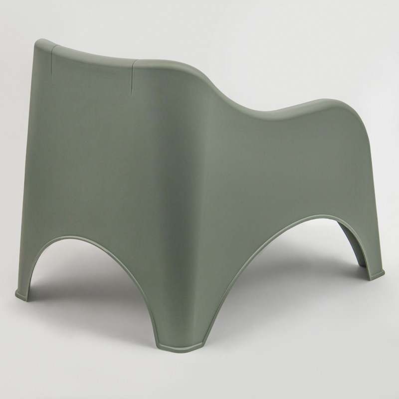 Fauteuil monobloc 'Nuvola' vert