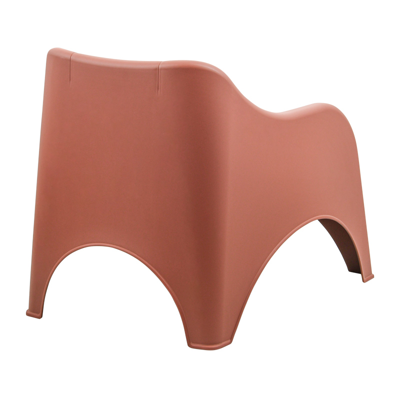 Fauteuil monobloc 'Nuvola' terracotta